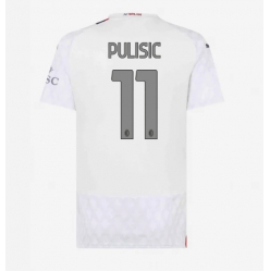 AC Milan Christian Pulisic #11 Bortatröja 2023-24 Dam Kortärmad