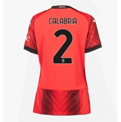 AC Milan Davide Calabria #2 Hemmatröja 2023-24 Dam Kortärmad