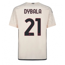 AS Roma Paulo Dybala #21 Bortatröja 2023-24 Kortärmad