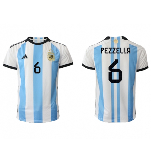 Argentina German Pezzella #6 Hemmatröja VM 2022 Kortärmad