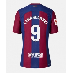 Barcelona Robert Lewandowski #9 Hemmatröja 2023-24 Dam Kortärmad