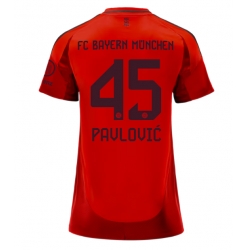Bayern Munich Aleksandar Pavlovic #45 Hemmatröja 2024-25 Dam Kortärmad