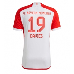 Bayern Munich Alphonso Davies #19 Hemmatröja 2023-24 Kortärmad