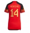 Belgien Dries Mertens #14 Hemmatröja VM 2022 Dam Kortärmad