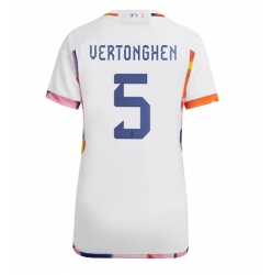 Belgien Jan Vertonghen #5 Bortatröja VM 2022 Dam Kortärmad