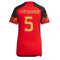 Belgien Jan Vertonghen #5 Hemmatröja VM 2022 Dam Kortärmad