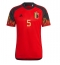 Belgien Jan Vertonghen #5 Hemmatröja VM 2022 Kortärmad