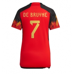 Belgien Kevin De Bruyne #7 Hemmatröja VM 2022 Dam Kortärmad