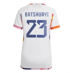Belgien Michy Batshuayi #23 Bortatröja VM 2022 Dam Kortärmad