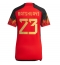 Belgien Michy Batshuayi #23 Hemmatröja VM 2022 Dam Kortärmad