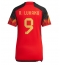Belgien Romelu Lukaku #9 Hemmatröja VM 2022 Dam Kortärmad