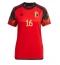 Belgien Thorgan Hazard #16 Hemmatröja VM 2022 Dam Kortärmad