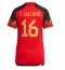 Belgien Thorgan Hazard #16 Hemmatröja VM 2022 Dam Kortärmad