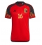 Belgien Thorgan Hazard #16 Hemmatröja VM 2022 Kortärmad