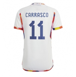 Belgien Yannick Carrasco #11 Bortatröja VM 2022 Kortärmad