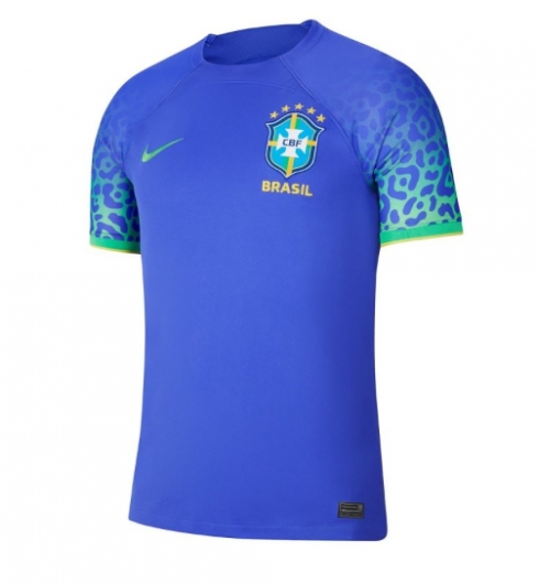 Brasilien Bortatröja VM 2022 Kortärmad