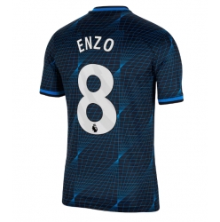 Chelsea Enzo Fernandez #8 Bortatröja 2023-24 Kortärmad