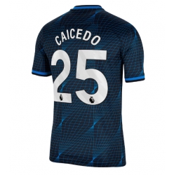 Chelsea Moises Caicedo #25 Bortatröja 2023-24 Kortärmad