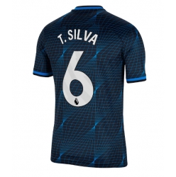 Chelsea Thiago Silva #6 Bortatröja 2023-24 Kortärmad