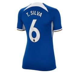 Chelsea Thiago Silva #6 Hemmatröja 2023-24 Dam Kortärmad