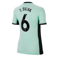 Chelsea Thiago Silva #6 Tredje Tröja 2023-24 Dam Kortärmad