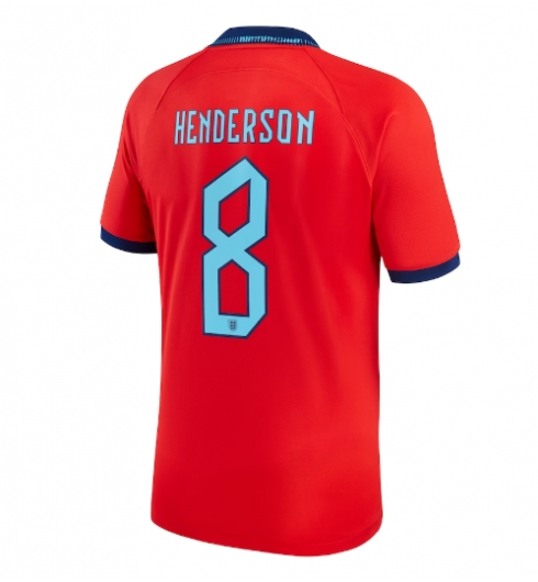 England Jordan Henderson #8 Bortatröja VM 2022 Kortärmad