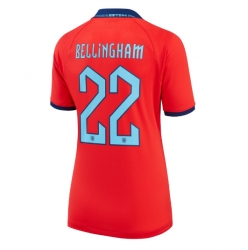 England Jude Bellingham #22 Bortatröja VM 2022 Dam Kortärmad