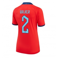 England Kyle Walker #2 Bortatröja VM 2022 Dam Kortärmad