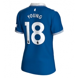 Everton Ashley Young #18 Hemmatröja 2023-24 Dam Kortärmad
