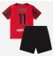 Fotbollsset Barn AC Milan Christian Pulisic #11 Hemmatröja 2023-24 Mini-Kit Kortärmad (+ korta byxor)