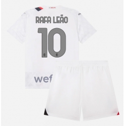 Fotbollsset Barn AC Milan Rafael Leao #10 Bortatröja 2023-24 Mini-Kit Kortärmad (+ korta byxor)