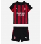 Fotbollsset Barn AC Milan Rafael Leao #10 Hemmatröja 2025-26 Mini-Kit Kortärmad (+ korta byxor)