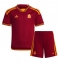 Fotbollsset Barn AS Roma Lorenzo Pellegrini #7 Hemmatröja 2023-24 Mini-Kit Kortärmad (+ korta byxor)