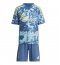 Fotbollsset Barn Ajax Brian Brobbey #9 Bortatröja 2024-25 Mini-Kit Kortärmad (+ korta byxor)