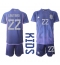 Fotbollsset Barn Argentina Lautaro Martinez #22 Bortatröja VM 2022 Mini-Kit Kortärmad (+ korta byxor)