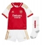 Fotbollsset Barn Arsenal Benjamin White #4 Hemmatröja 2023-24 Mini-Kit Kortärmad (+ korta byxor)