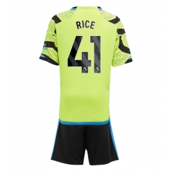 Fotbollsset Barn Arsenal Declan Rice #41 Bortatröja 2023-24 Mini-Kit Kortärmad (+ korta byxor)