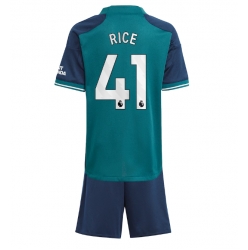 Fotbollsset Barn Arsenal Declan Rice #41 Tredje Tröja 2023-24 Mini-Kit Kortärmad (+ korta byxor)