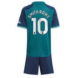 Fotbollsset Barn Arsenal Emile Smith Rowe #10 Tredje Tröja 2023-24 Mini-Kit Kortärmad (+ korta byxor)