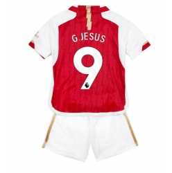 Fotbollsset Barn Arsenal Gabriel Jesus #9 Hemmatröja 2023-24 Mini-Kit Kortärmad (+ korta byxor)