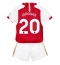 Fotbollsset Barn Arsenal Jorginho Frello #20 Hemmatröja 2023-24 Mini-Kit Kortärmad (+ korta byxor)