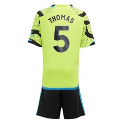 Fotbollsset Barn Arsenal Thomas Partey #5 Bortatröja 2023-24 Mini-Kit Kortärmad (+ korta byxor)