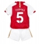 Fotbollsset Barn Arsenal Thomas Partey #5 Hemmatröja 2023-24 Mini-Kit Kortärmad (+ korta byxor)