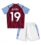 Fotbollsset Barn Aston Villa Moussa Diaby #19 Hemmatröja 2023-24 Mini-Kit Kortärmad (+ korta byxor)