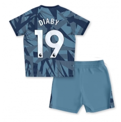 Fotbollsset Barn Aston Villa Moussa Diaby #19 Tredje Tröja 2023-24 Mini-Kit Kortärmad (+ korta byxor)