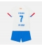 Fotbollsset Barn Barcelona Ferran Torres #7 Bortatröja 2023-24 Mini-Kit Kortärmad (+ korta byxor)