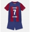 Fotbollsset Barn Barcelona Ferran Torres #7 Hemmatröja 2023-24 Mini-Kit Kortärmad (+ korta byxor)