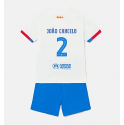 Fotbollsset Barn Barcelona Joao Cancelo #2 Bortatröja 2023-24 Mini-Kit Kortärmad (+ korta byxor)