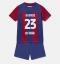 Fotbollsset Barn Barcelona Jules Kounde #23 Hemmatröja 2023-24 Mini-Kit Kortärmad (+ korta byxor)