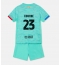 Fotbollsset Barn Barcelona Jules Kounde #23 Tredje Tröja 2023-24 Mini-Kit Kortärmad (+ korta byxor)